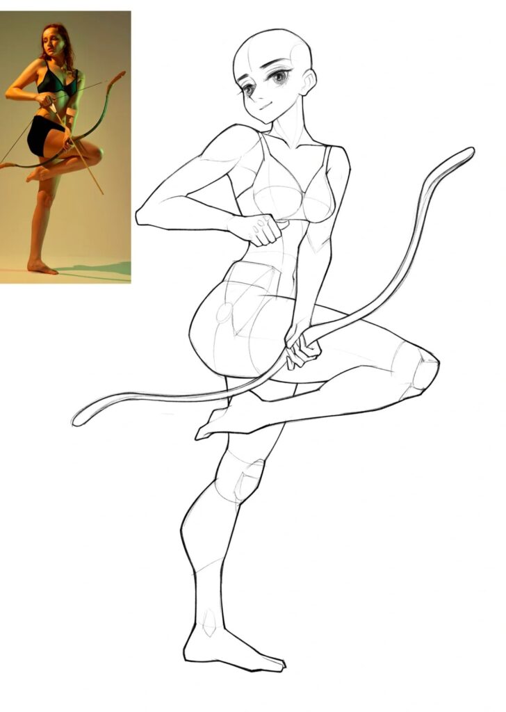 Female Body Drawing Details