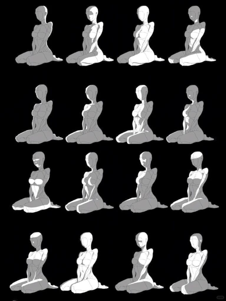 Female Body Drawing Details